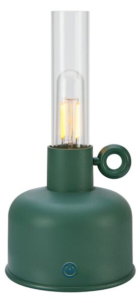 Lampada da tavolo LED verde scuro (altezza totale 22 cm) Astrid – Markslöjd