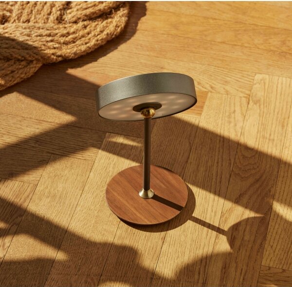 Halo Design 745791 - Lampada LED dimmerabile ricaricabile ON THE MOVE LED/2,5W/4000 mAh grigio/legno