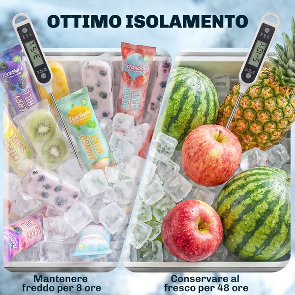 Outsunny Frigo Portatile 76L con Ruote, Ripiano e Apribottiglie, in Plastica, Metallo e Acciaio, 92x39x81 cm, Argento | Aosom Italy