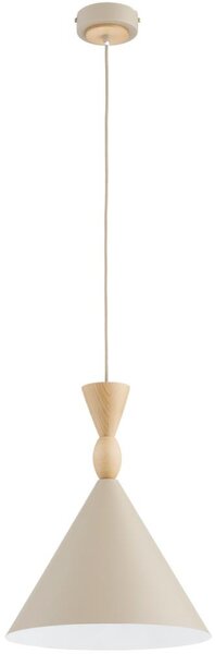 Lampadario a sospensione con cavo FERYT 1xE27/15W/230V beige
