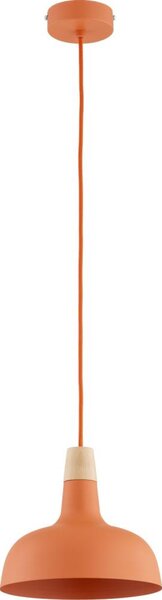 Lampada a sospensione con cavo RODOS 1xE27/15W/230V arancione