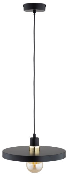 Lampada a sospensione su cavo LITO 1xE27/15W/230V nera