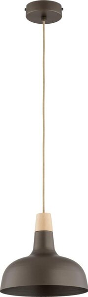 Lampada a sospensione su cavo RODOS 1xE27/15W/230V marrone