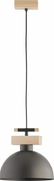 Lampada a sospensione con cavo VERTA 1xE27/15W/230V marrone/beige