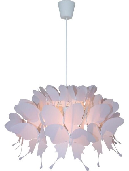 Lampadario per bambini FARFALLA 1xE27/60W/230V rosa