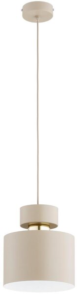 Lampada a sospensione su cavo ASLI 1xE27/15W/230V beige