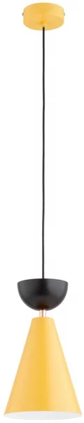 Lampadario a sospensione con cavo ENTORI 1xE27/15W/230V giallo/nero