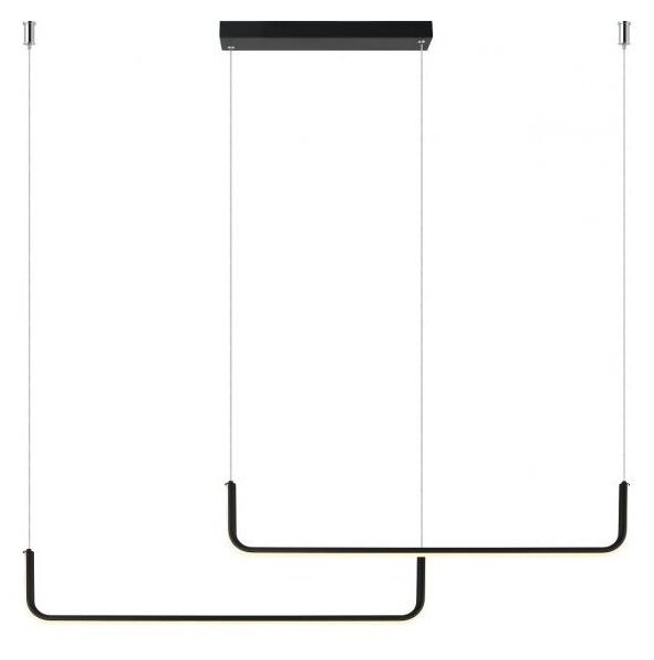 Lampadario LED sospeso su cavo MALAWI 2xLED/20W/230V 3000/4000/6000K nero