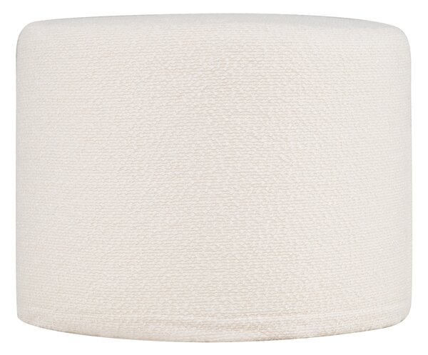 Costway Pouf ottomano rotondo imbottito in schiuma con copertura rimovibile lavabile, Poggiapiedi moderno per soggiorno camera 45x35 cm