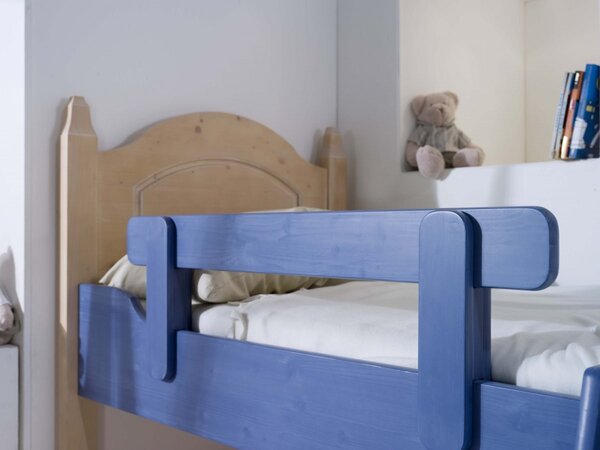 Letto a castello legno abete shabby azzurro e miele 93x205x186 (2232)
