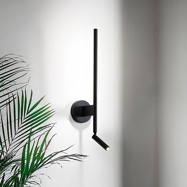 Applique moderno perenz ramon 6654 n lc led metallo lampada parete spot orientabile - Perenz