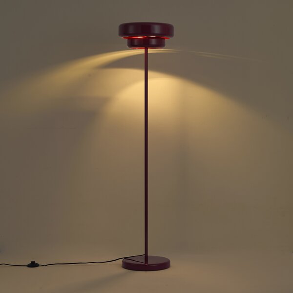 Lampada da terra retrò color prugna 140cm - Ophelia