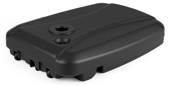 Costway Base per ombrellone da patio a consolle con ruote e base incrociata, Supporto resistente per ombrellone offset riempibile con acqua e sabbia hdpe