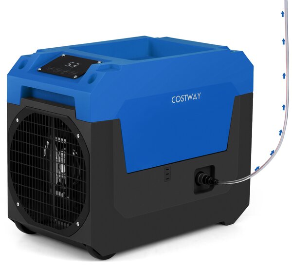 Costway Deumidificatore commerciale 60 L/ giorno display LED timer 24h, Deumidificatore professionale adatto fino a 167 ㎡ Blu
