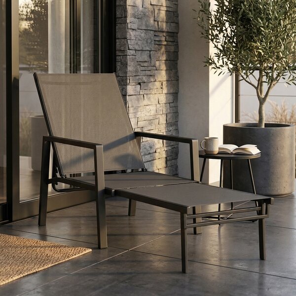Outsunny Sdraio Reclinabile 5 Posizioni, Poggiapiedi Retrattile, Ideale Per Giardino | Aosom Italy