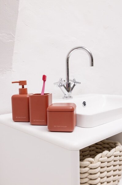 Dispenser per sapone in poliresina arancione 380 ml Tom Tailor T-Rounded – Wenko