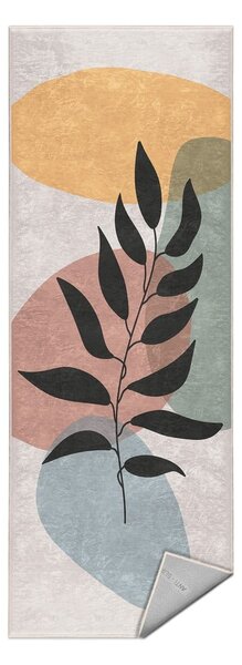Passatoia color crema lavabile 80x200 cm Illustrated Autumn – Mila Home