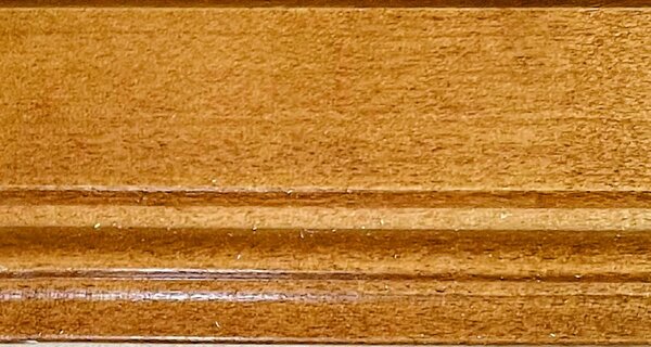 Letto classico legno sagomato tinta noce testata ecopelle 184x210x120