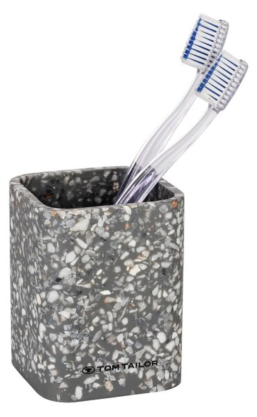 Portaspazzolino in poliresina grigio Tom Tailor T-Terrazzo – Wenko