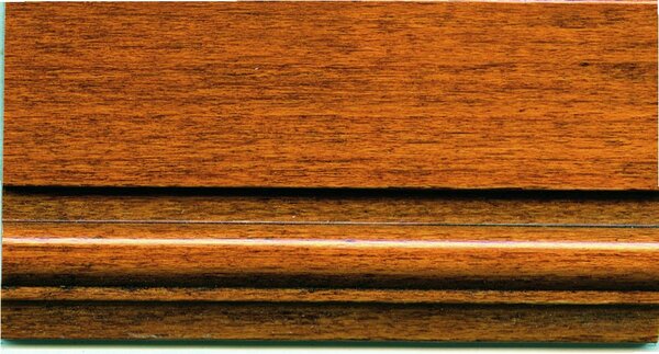 Letto classico legno sagomato tinta noce testata ecopelle 184x210x120