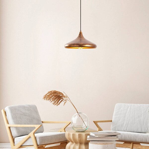 Lampada a sospensione Barek 11545 Opviq, dimmerabile, Bronzo / Ottone antico, Soggiorno / Sala da pranzo, Metallo, Lampada a sospensione