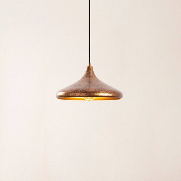 Lampada a sospensione Barek 11545 Opviq, dimmerabile, Bronzo / Ottone antico, Soggiorno / Sala da pranzo, Metallo, Lampada a sospensione