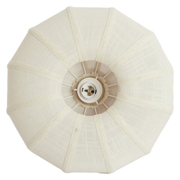 Plafoniera color crema con paralume in tessuto ø 40 cm Zosia – Light & Living