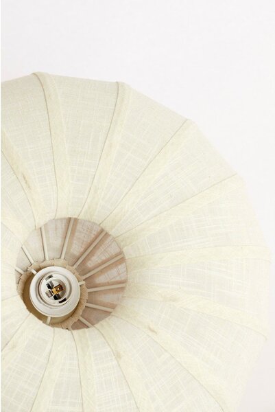 Plafoniera color crema con paralume in tessuto ø 40 cm Zosia – Light & Living