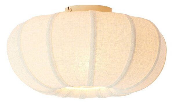 Plafoniera color crema con paralume in tessuto ø 40 cm Zosia – Light & Living