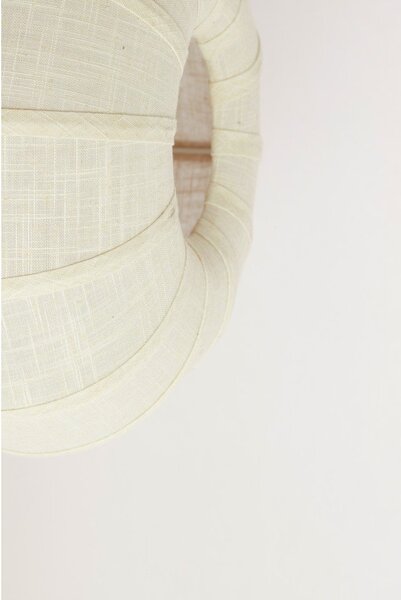 Plafoniera color crema con paralume in tessuto ø 40 cm Zosia – Light & Living