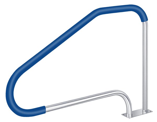 Costway Corrimano per piscina in acciaio inox con impugnatura protettiva, Ringhiera di sicurezza montaggio facile accessori inclusi