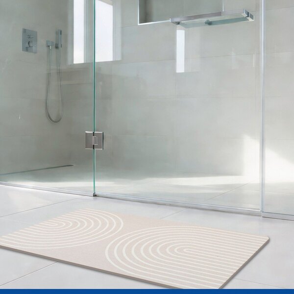 Tappetino per il bagno beige in diatomite 50x80 cm Nazca – Wenko