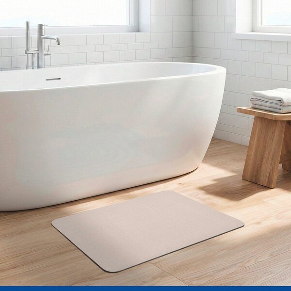 Tappetino per il bagno beige in diatomite 39x60 cm Simi – Wenko