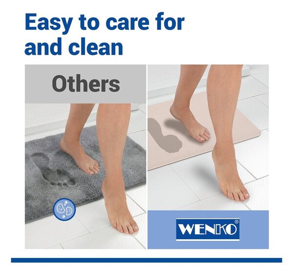 Tappetino per il bagno beige in diatomite 39x60 cm Simi – Wenko