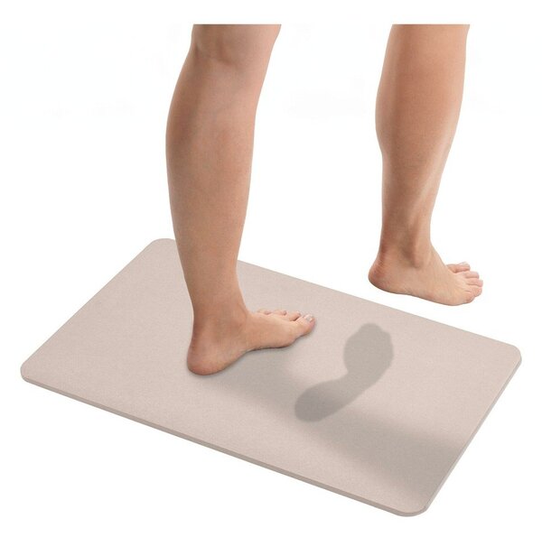 Tappetino per il bagno beige in diatomite 39x60 cm Simi – Wenko