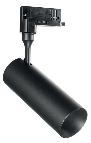 Proiettore Cilindrico Smile Alluminio Nero Led 15W 4000K Luce Naturale Cri80 36°