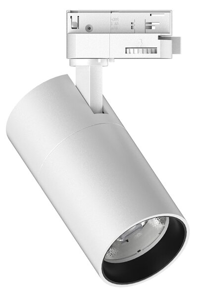 Proiettore Cilindrico Quick Alluminio Bianco Led 15W 4000K On-Off Cri80