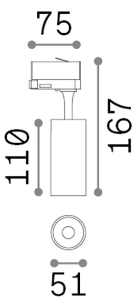 Proiettore Fox On-Off Alluminio-Materie Plastiche Nero Led 8W 3000K Cri80