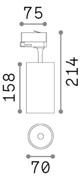 Proiettore Fox On-Off Alluminio-Materie Plastiche Bianco Led 25W 3000K Cri80