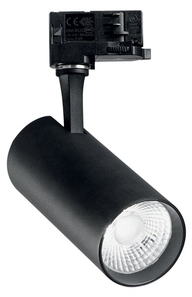 Proiettore Fox On-Off Alluminio-Materie Plastiche Nero Led 25W 3000K Cri80