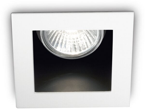 Faretto Da Incasso Moderno Funky Metallo Bianco 1 Luce Gu10