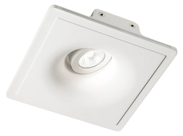 Lampada Da Incasso Moderna Zephyr Gesso Bianco 1 Luce Gu10 D20