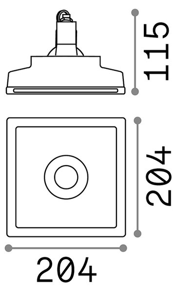 Lampada Da Incasso Moderna Zephyr Gesso Bianco 1 Luce Gu10 D20