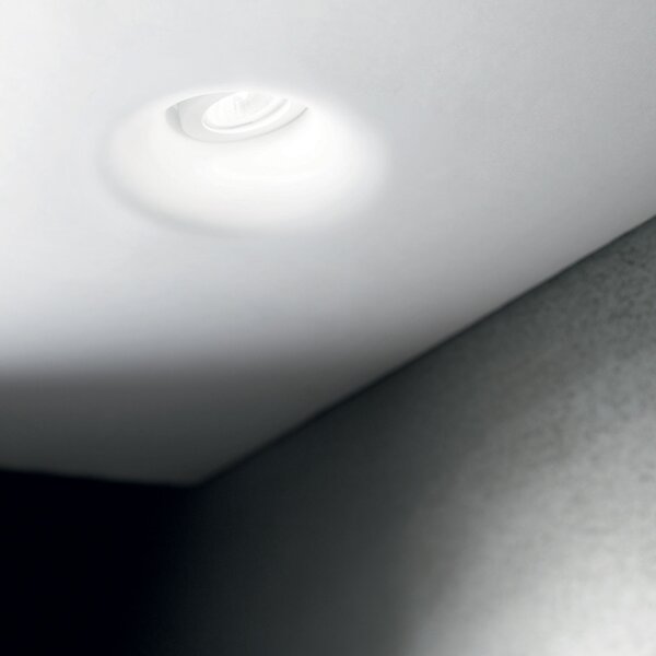 Lampada Da Incasso Moderna Zephyr Gesso Bianco 1 Luce Gu10 D20