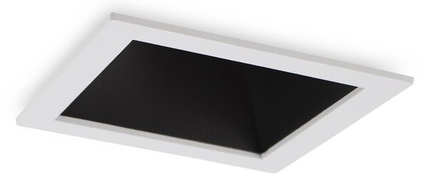 Proiettore Da Incasso Moderno Game Square Alluminio Bianco E Nero Led 11W 3000K