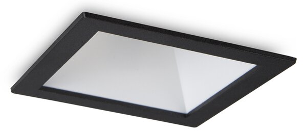 Proiettore Da Incasso Moderno Game Square Alluminio Nero E Bianco Led 11W 3000K