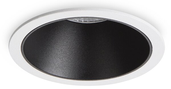 Proiettore Da Incasso Moderno Game Alluminio Bianco E Nero Led 11W 3000K
