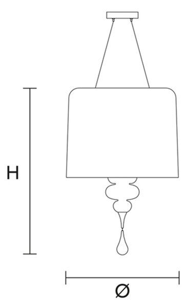 Lampadario Contemporaneo Eva In Plastica Grigio Alluminio 4 Luce