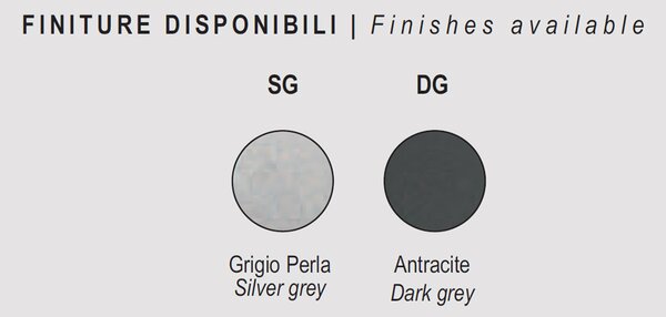 Paletto Moderno Esterno Cyll Alluminio Grigio Perla 1 Luce E27 65Cm