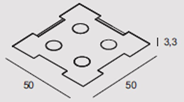 Plafoniera Contemporanea Atene Metallo Foglia Oro 4 Luci Gx53